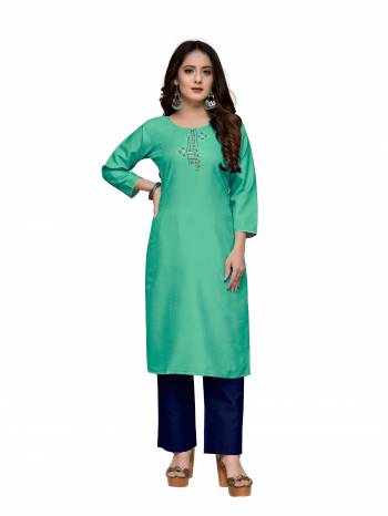 This Readymade Collection Come With Pretty Colored And Rayon Cotton Slub Fabricated?Beautified With Designer Embroidery Work.