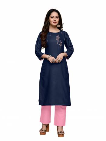 This Readymade Collection Come With Pretty Colored And Rayon Cotton Slub Fabricated?Beautified With Designer Embroidery Work.