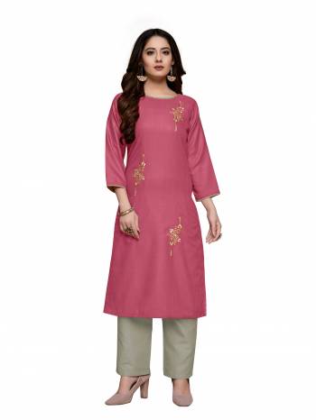 This Readymade Collection Come With Pretty Colored And Rayon Cotton Slub Fabricated?Beautified With Designer Embroidery Work.