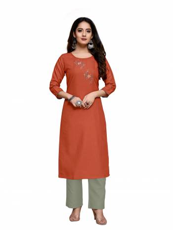 This Readymade Collection Come With Pretty Colored And Rayon Cotton Slub Fabricated?Beautified With Designer Embroidery Work.