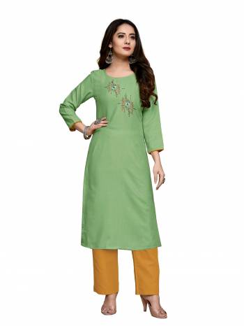 This Readymade Collection Come With Pretty Colored And Rayon Cotton Slub Fabricated?Beautified With Designer Embroidery Work.