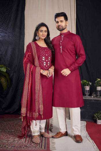 Only Women's Wear Kurti,Pant And Dupatta Price Rs.899/-+ 5% GST Chargeble And Only Men's Wear Kurta And Payjama Rs.799/- + 5% GST Chargeble