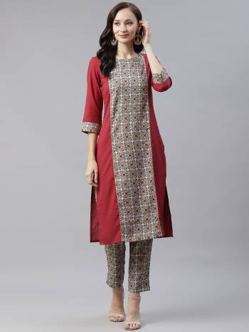 Grab This Readymade Collection Come With Pretty Colored Kurti Come With Matching Bottom And Rayon Fabricated Beautified With Designer Foil Printed