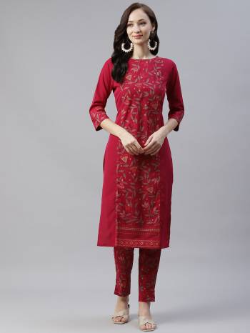 Grab This Readymade Collection Come With Pretty Colored Kurti Come With Matching Bottom And Crepe Fabricated Beautified With Designer Foil Printed