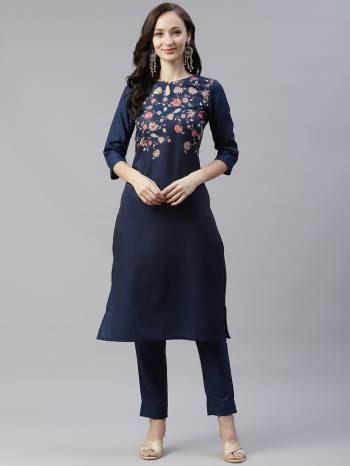 Grab This Readymade Collection Come With Pretty Colored Kurti Come With Matching Bottom And Rayon Fabricated Beautified With Designer Foil Printed