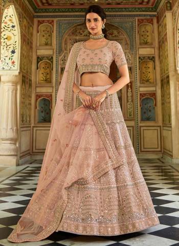 Grab These Heavy Designer Lehenga in Beautiful Coloed Pair With Designer Pretty Blouse And Dupatta These Lehenga is Beautified With Orgnaza Based Fabric Come With Organza Blouses And Soft Net Dupatta Beautified With Heavy Designer Work