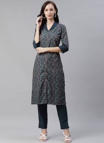 Grab This Readymade Collection Come With Pretty Colored Kurti With Matching Bottom And Rayon Fabricated Beautified With Designer Digital Printed