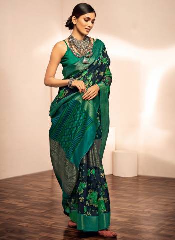 Buy These Beautifull Saree Pretty Color Paired With Contrast Blouse.This Saree is Fabricated on Jacquard Silk Pair With Jacquard Silk Blouse And Beautified With Wevon Border And Printed Designer