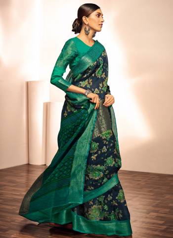 Buy These Beautifull Saree Pretty Color Paired With Contrast Blouse.This Saree is Fabricated on Jacquard Silk Pair With Jacquard Silk Blouse And Beautified With Wevon Border And Printed Designer