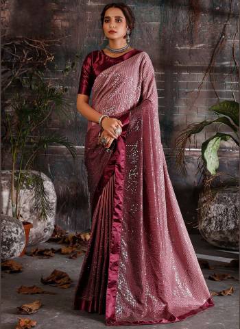 Buy These Beautifull Pretty Color Saree Paired With Matching Blouse.This Saree Is Fabricated On Crepe Pair With Satin Blouse Beautified With Heavy Sequance Work