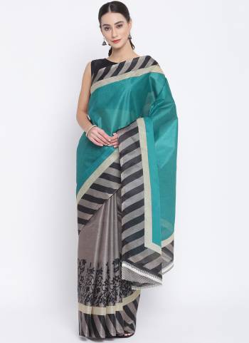 For A Beautiful Look, Grab This Saree In Beautifull Colored Paired With Pretty?Colored Blouse. This Saree Is Fabricated On Linen Blend Pair With Art Silk Blouse Beautified With Designer Printed