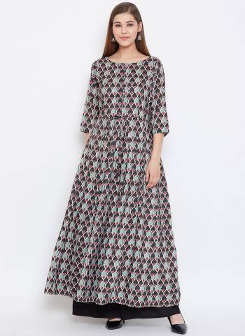 For A Bold And Beautiful Look, Grab This Beautiful Readymade Gown In Brown Color?Fabricated On Muslin. It Has Very Beautiful Digital Printed Pattern With Come All Regular Size