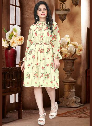 Look Pretty And Earn Lots Of Compliments Wearing This Readymade Kurti?In Pretty Color Fabricated On Georgette. It Is Beautified Digital Printed. Also It Is Available In All Regular Size