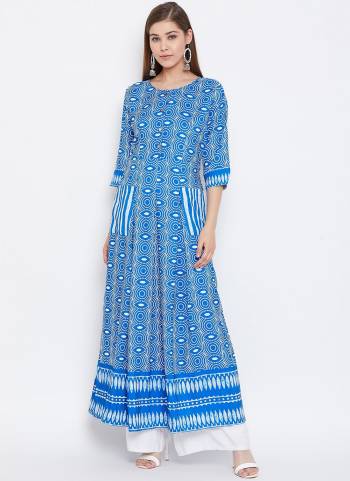 New Shade Is Here To Add Into Your Wardrobe With This Designer Readymade Gown In Pretty Color Fabricated On Muslin With Digital Print. Also It Is Available In All Regular Sizes. Buy Now