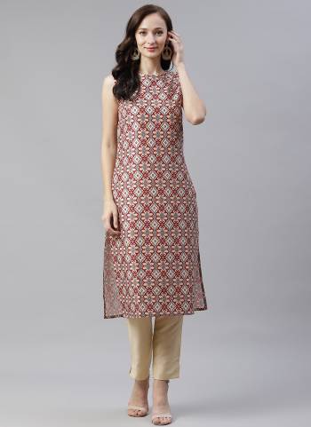 You Will Definitely Earn Lots Of Compliments Wearing This Pretty Set.This Kurti is Fabricated On Chinon Pair With Chinon Pant. Beautified With Designer Digital Printed