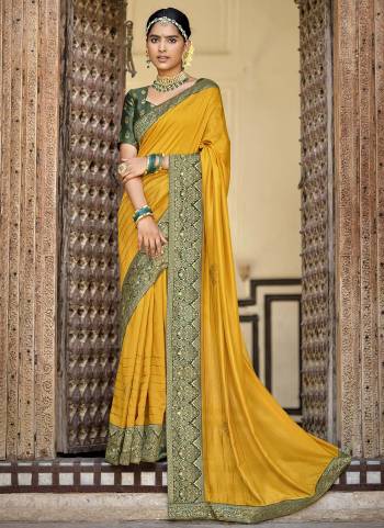 Simple And Elegant Looking Fancy Saree Is Here In Pretty Color Paired?With Contrasting Colored Blouse. Its Saree Is Fabricated On Poly SIlk Paired With Brocade Blouse. Buy This Rich And Elegant Looking Saree Now