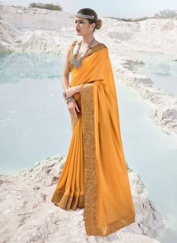 Simple And Elegant Looking Fancy Saree Is Here In Pretty Color Paired?With Contrasting Colored Blouse. Its Saree Is Fabricated On Poly SIlk Paired With Brocade Blouse. Buy This Rich And Elegant Looking Saree Now