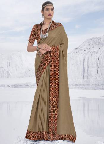 Simple And Elegant Looking Fancy Saree Is Here In Pretty Color Paired?With Contrasting Colored Blouse. Its Saree Is Fabricated On Poly SIlk Paired With Brocade Blouse. Buy This Rich And Elegant Looking Saree Now