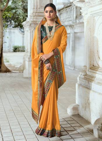 Simple And Elegant Looking Fancy Saree Is Here In Pretty Color Paired?With Contrasting Colored Blouse. Its Saree Is Fabricated On Poly SIlk Paired With Brocade Blouse. Buy This Rich And Elegant Looking Saree Now