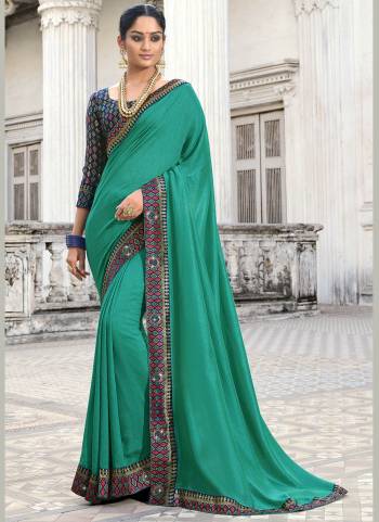 Simple And Elegant Looking Fancy Saree Is Here In Pretty Color Paired?With Contrasting Colored Blouse. Its Saree Is Fabricated On Poly SIlk Paired With Brocade Blouse. Buy This Rich And Elegant Looking Saree Now