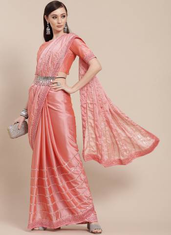 Simple And Elegant Looking Saree is Here in Pretty Colored.Its Saree And Blouse Fabricated On Art Silk Come With Heavy Mirror Embroidery Work.