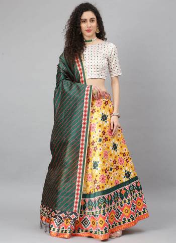 for a Pretty Look,Grab These Fancy Lehenga in All Over Beautiful Colored.These Lehenga Choli is Fabricated On All Over Art Silk And Beautified With Designer Digital Printed