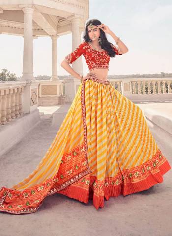 For a Beautiful Look, Grab These Pretty Lehenga Choli  Come With Contrast Color Dupatta And Blouse . Its Fabricated On Rayon Base Pair With Pashmina Silk Blouse And Rayon Dupatta.Beautified With Digital Printed,Jari,Resham Embroidery Work