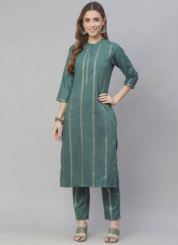 You Will Definitely Earn Lots Of Compliments Wearing This Pretty Set.This Kurti?is Fabricated On Chinon Pair With Chinon Pant. Beautified With Designer Foil Printed.