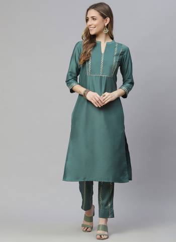 You Will Definitely Earn Lots Of Compliments Wearing This Pretty Set.This Kurti?is Fabricated On Chinon Pair With Chinon Pant. Beautified With Designer Foil Printed.