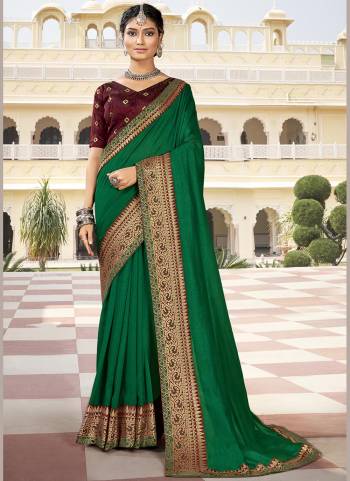 Grab These Beautiful Saree in Bright Colored Pair With Pretty Blouse.its Saree is Fabricated on Silk Base Pair With Silk Blouse Buy Now These Amazing Saree.