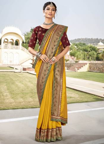 Grab These Beautiful Saree in Bright Colored Pair With Pretty Blouse.its Saree is Fabricated on Silk Base Pair With Silk Blouse Buy Now These Amazing Saree.