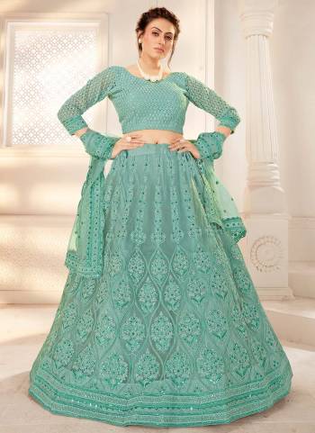 For A Amazing Look , Grab These Heavy Designer Lehenga Choli in All Over Pretty Colored.Its Lehenga is Fabricated On Net Based Pair With Net Blouse And Net Dupatta.Beautified With Heavy Cording Embroidery,Zarkan Work