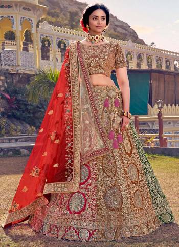 Grab These Heavy Designer Lehenga In Pretty Colored Pair With Pretty Designer Blouse And Dupatta.Its lehenga is Fabricated on Velvet Based Pair With Velvet Blouse And Soft Net Dupatta.Beautified With Heavy Designer Embroidery Work