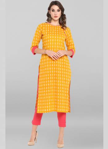 Celebrate This Festive Season With Beauty And Comfort Wearing This Fancy Readymade Pair In All Over Beautiful Colored. This Pretty kurti And Pant Are Fabricated On Cotton Based.Beautified With Designer Printed.