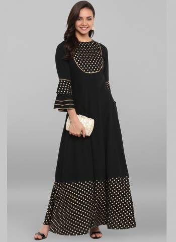 Grab These Pretty Kurti In Fine Colored.its Fabricated On Poly Crepe With Designer Foil Printed And Available in All Regular Size Buy Now These Amazing Collection.