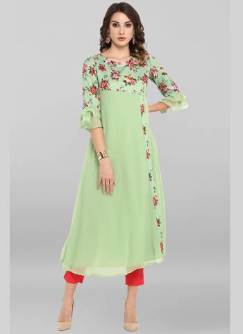 Grab These Pretty Kurti In Fine Colored.its Fabricated On Poly Crepe With Designer Foil Printed And Available in All Regular Size Buy Now These Amazing Collection.