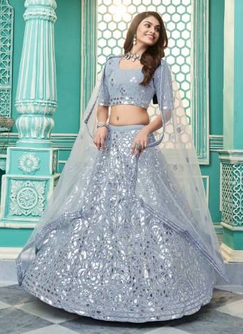 For A Designer Look , Grab These Lehenga in All Over Pretty Colored.These lehenga And Blouse Are Fabricated On Georgette Based Pair With Net Dupatta.Beautified With Heavy Work.