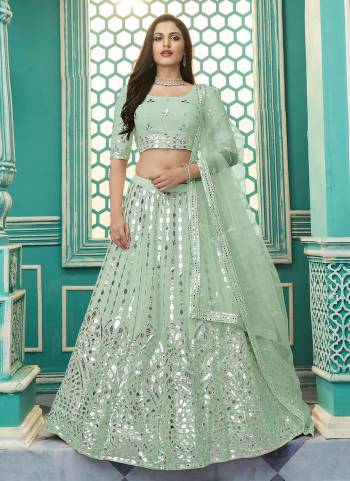 For A Designer Look , Grab These Lehenga in All Over Pretty Colored.These lehenga And Blouse Are Fabricated On Georgette Based Pair With Net Dupatta.Beautified With Heavy Work.