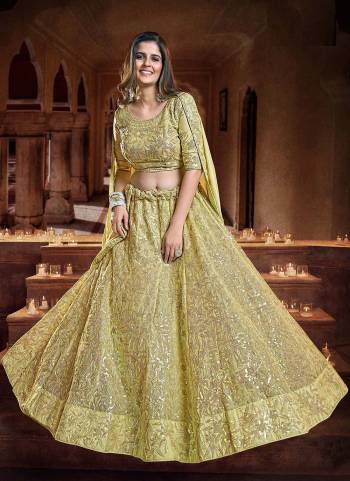 For A Designer Look , Grab These Designer Lehenga in All Over Beautiful Colored.its Lehenga And Blouse Are Fabricated On Georgette Based Pair With Net Dupatta Beautified With Heavy Designer Work