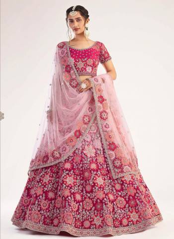 For A Designer Look , Grab These Heavy Designer Lehenga in Beautiful Colored.its Lehenga And Blouse Are Fabricated On Net Based Pair WIth Net Dupatta Beautified With Heavy Designer Work