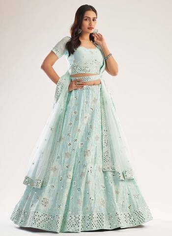 For A Designer Look , Grab These Heavy Designer Lehenga in Beautiful Colored.its Lehenga And Blouse Are Fabricated On Net Based Pair WIth Net Dupatta Beautified With Heavy Designer Work