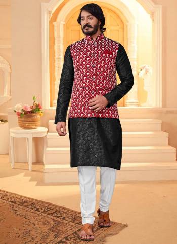 Take your ethnic style quotient to the next level by wearing this fashionable kurta set. which has been designed keeping the latest trends in mind. This set is a Art Silk Base Fabricated With Designer  Mirror Embroidery Work.It will augment your look and make you the centre of attraction at any occasion