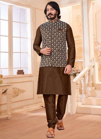 Take your ethnic style quotient to the next level by wearing this fashionable kurta set. which has been designed keeping the latest trends in mind. This set is a Art Silk Base Fabricated With Designer  Mirror Embroidery Work.It will augment your look and make you the centre of attraction at any occasion