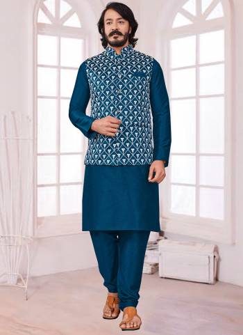 Take your ethnic style quotient to the next level by wearing this fashionable kurta set. which has been designed keeping the latest trends in mind. This set is a Art Silk Base Fabricated With Designer  Mirror Embroidery Work.It will augment your look and make you the centre of attraction at any occasion