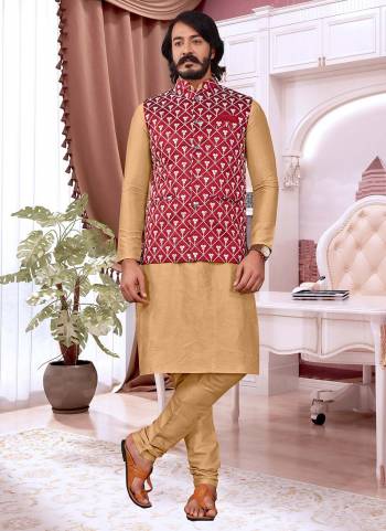 Take your ethnic style quotient to the next level by wearing this fashionable kurta set. which has been designed keeping the latest trends in mind. This set is a Art Silk Base Fabricated With Designer  Mirror Embroidery Work.It will augment your look and make you the centre of attraction at any occasion