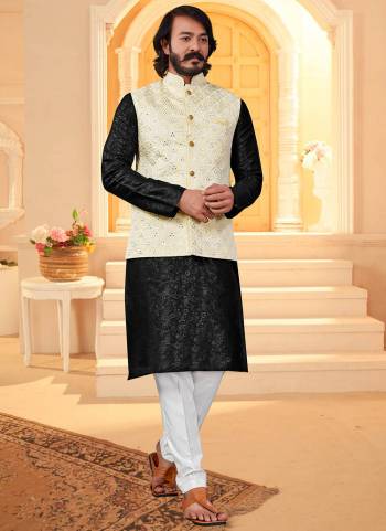 Take your ethnic style quotient to the next level by wearing this fashionable kurta set. which has been designed keeping the latest trends in mind. This set is a Art Silk Base Fabricated With Designer  Mirror Embroidery Work.It will augment your look and make you the centre of attraction at any occasion