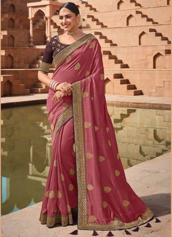 Grab These Fancy Saree in All Over Pretty Colored.its Saree is Fabricated On Vichitra Silk Based Pair With Phantom Silk Blouse.Come With Heavy Work.