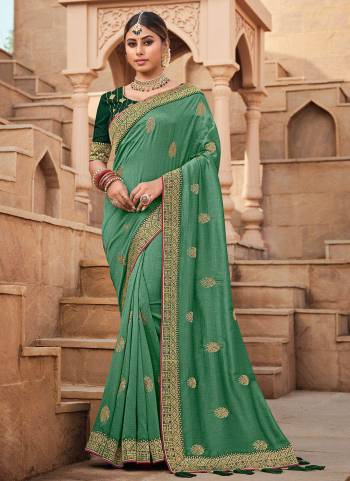 Grab These Fancy Saree in All Over Pretty Colored.its Saree is Fabricated On Vichitra Silk Based Pair With Phantom Silk Blouse.Come With Heavy Work.