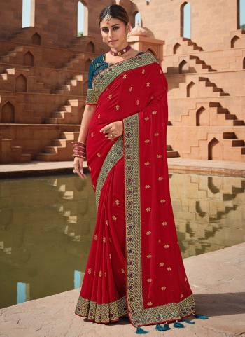 Grab These Fancy Saree in All Over Pretty Colored.its Saree is Fabricated On Vichitra Silk Based Pair With Phantom Silk Blouse.Come With Heavy Work.