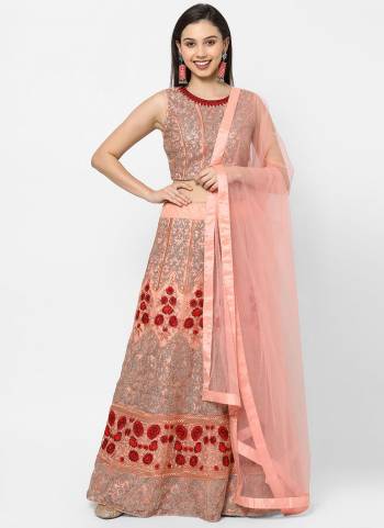 For A Pretty Look , Grab These Designer Lehenga Choli In Lovely Colored. Its Lehenga Is Fabricated On Net Based.Beautified With Designer Mirror Work.Buy Now.